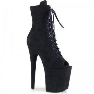 Pleaser Flamingo-1021FS Stiefel Damen Schwarz | CJNYCTFVI