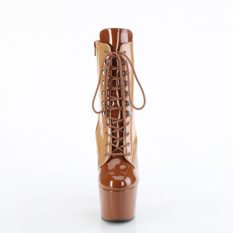 Pleaser Adore-1020DC Stiefel Damen Braun | DJPKWYVXP