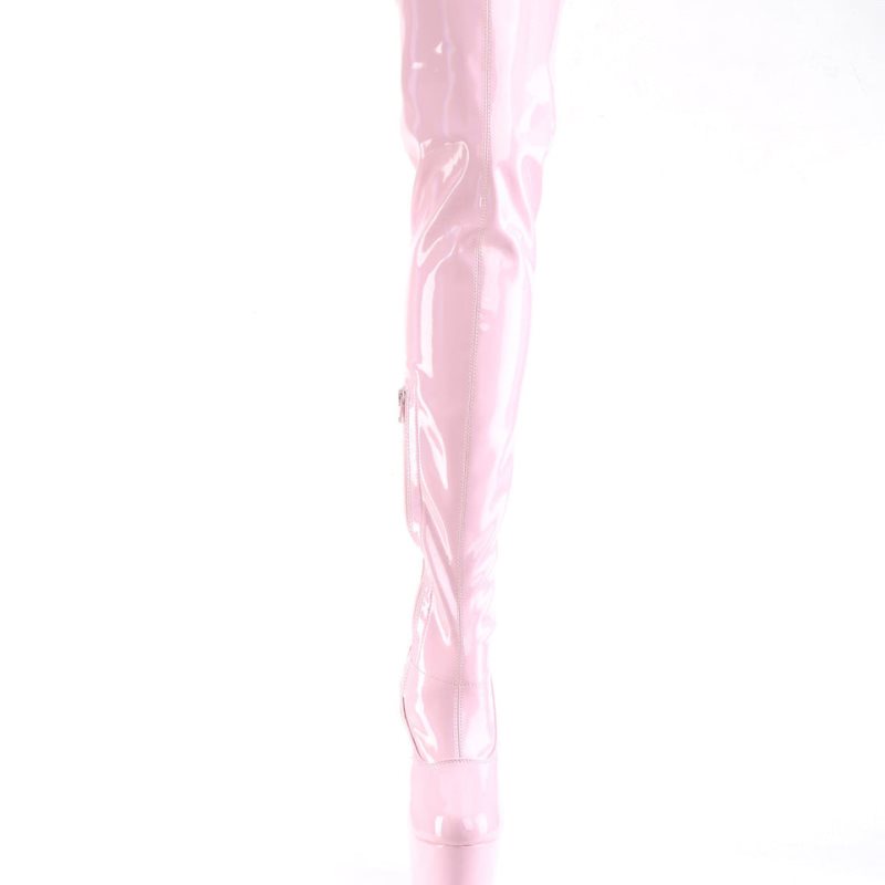 Pleaser Adore-3000HWR Overknee Stiefel Damen Rosa | ENPOKPTEI