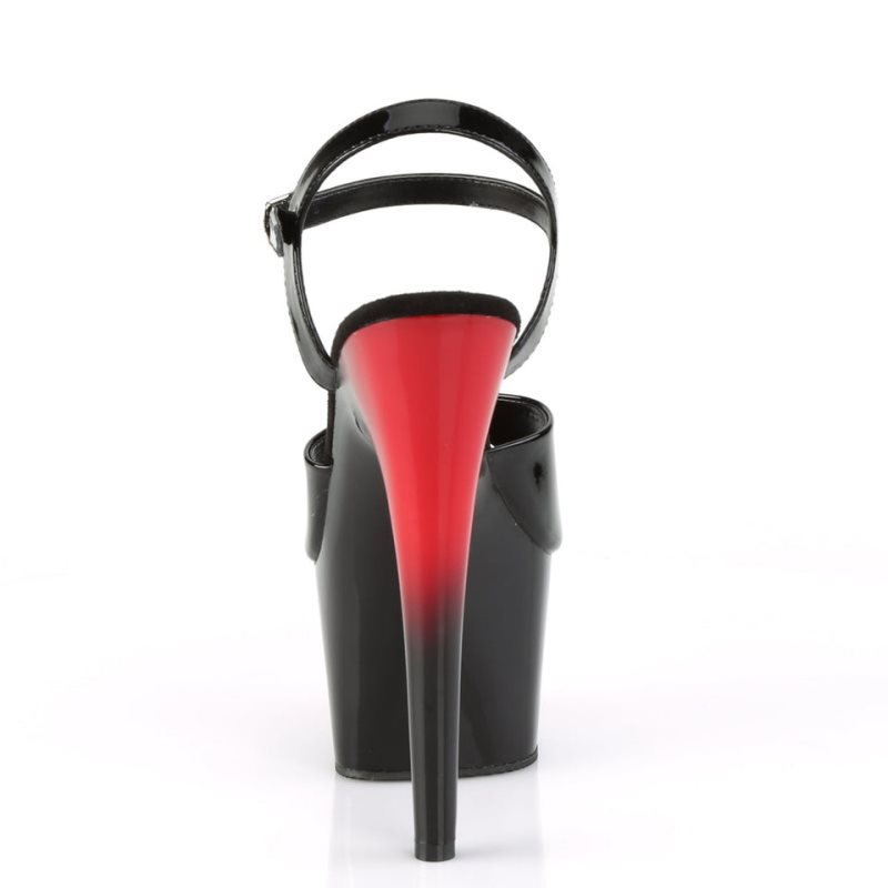 Pleaser Adore-709BR Plateau High Heels Damen Schwarz | UYJDGNAED