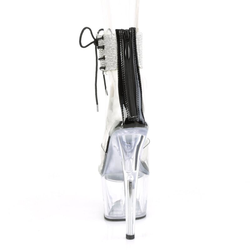 Pleaser Adore-724RS Plateau High Heels Damen Schwarz | HUOLOLYKG
