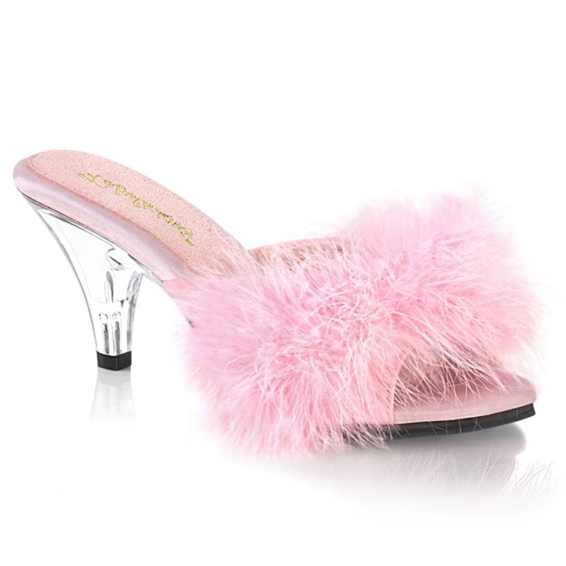 Pleaser Belle-301F Pantoletten Damen Rosa | YXMTBIHGV