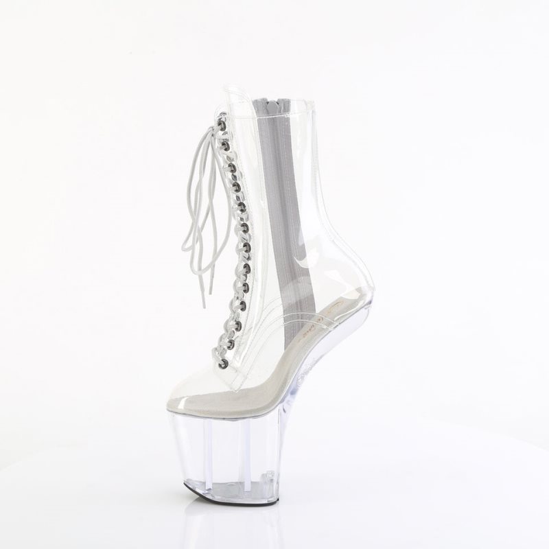 Pleaser Craze-1040C Stiefel Damen Clear | EIBQTKFPQ