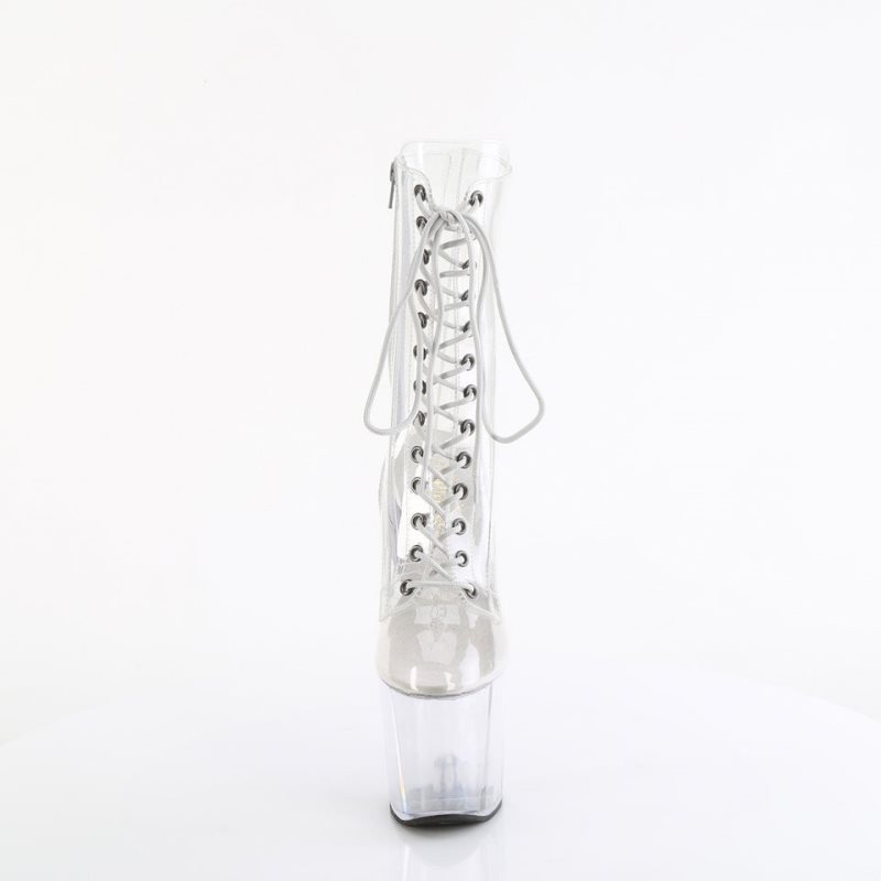 Pleaser Craze-1040C Stiefel Damen Clear | EIBQTKFPQ