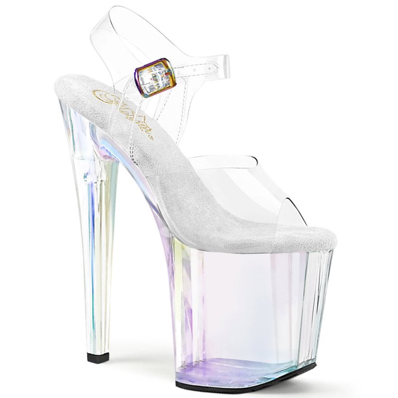 Pleaser Enchant-708HT Plateau High Heels Damen Clear | QCOAQYAHB