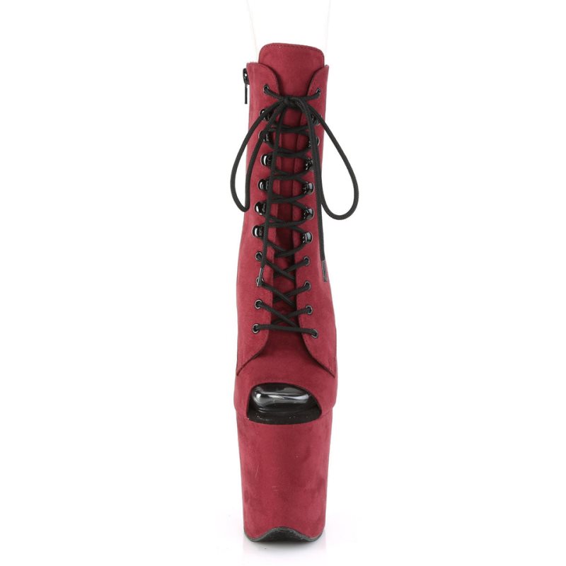 Pleaser Flamingo-1021FS Stiefel Damen Bordeaux | EXLGKITCJ
