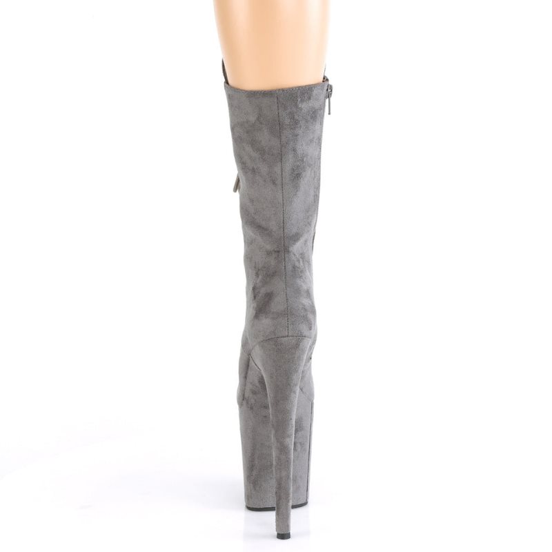 Pleaser Flamingo-1050FS Stiefel Damen Grau | HKNDDMPKF