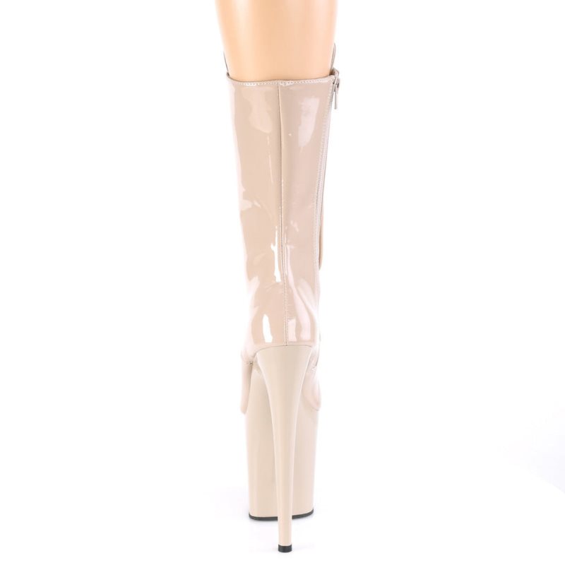 Pleaser Flamingo-1050 Stiefel Damen Beige | BPFNUTSFR