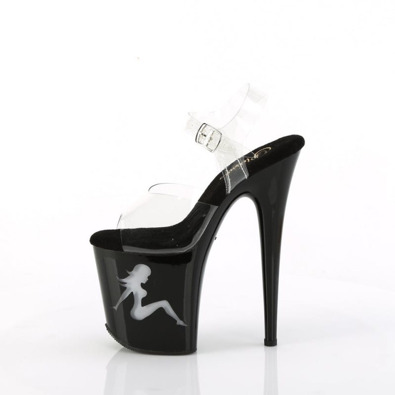Pleaser Flamingo-808NLTG Plateau High Heels Damen Mehrfarbig | ZSVRKQAWE