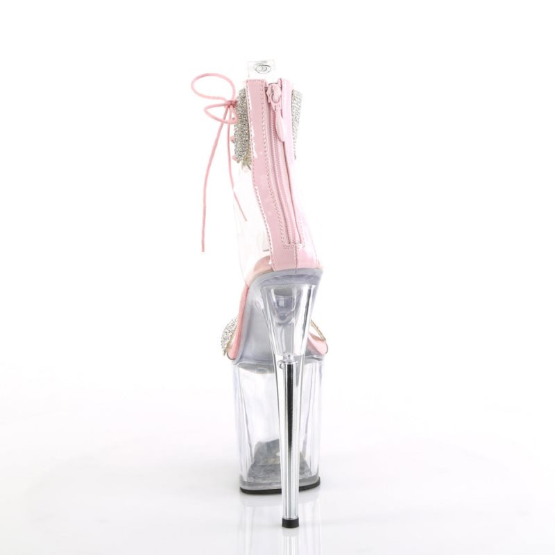 Pleaser Flamingo-827RS Plateau High Heels Damen Rosa | ZIKQEVZDA