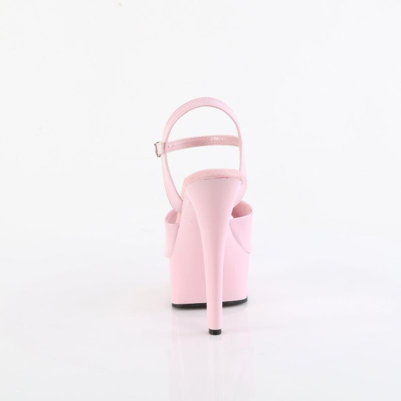 Pleaser Gleam-609 Plateau High Heels Damen Rosa | AKEGFNJTW