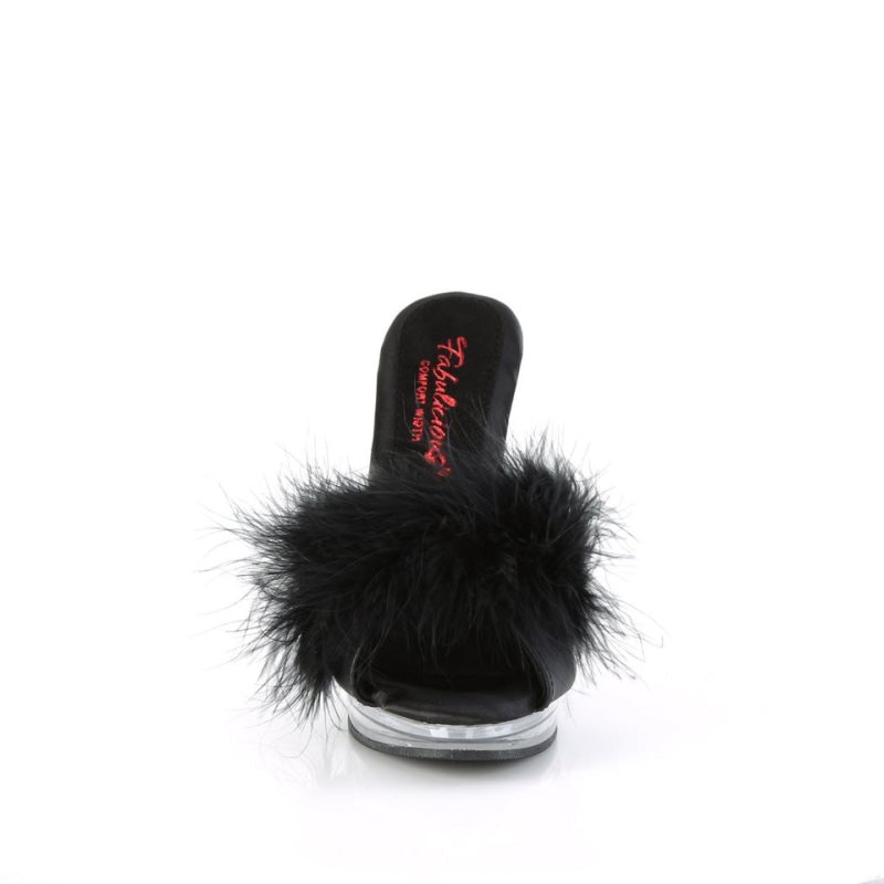 Pleaser Glory-501F-8 Pantoletten Damen Schwarz | OLDUNKAGR
