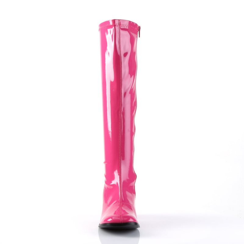 Pleaser Gogo-300 Kniehohe Stiefel Damen Rosa | WKAVUDHFL