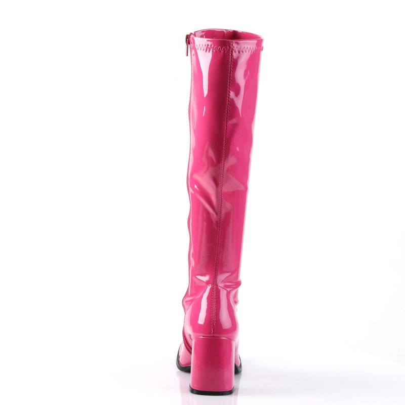 Pleaser Gogo-300 Kniehohe Stiefel Damen Rosa | WKAVUDHFL