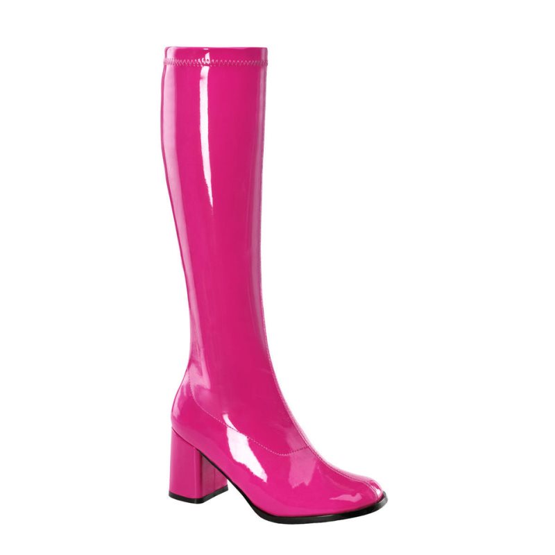 Pleaser Gogo-300 Kniehohe Stiefel Damen Rosa | WKAVUDHFL