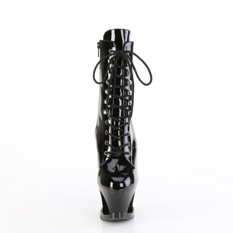 Pleaser Moon-1020SK Stiefel Damen Schwarz | NKPBVGIWC
