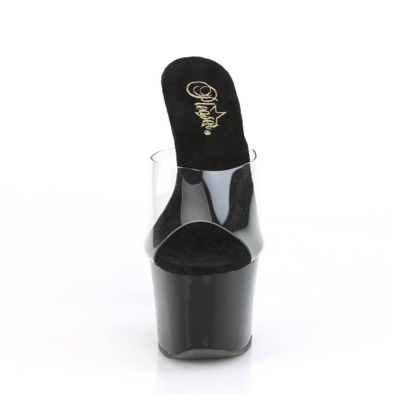 Pleaser Sky-301CRS Plateau High Heels Damen Silber | LQKBBWLOV