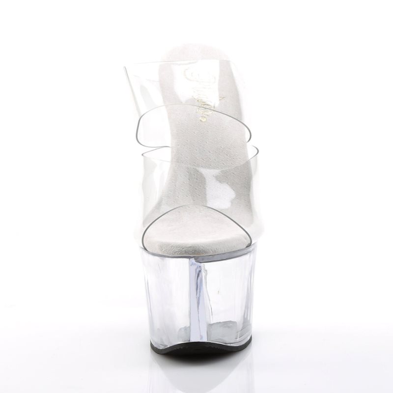 Pleaser Sky-302 Plateau High Heels Damen Clear | ZWHKYVGHN