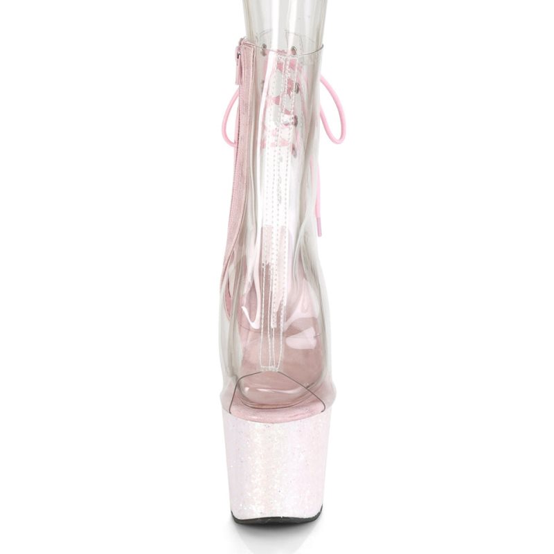 Pleaser Unicorn-1018C Stiefel Damen Weiß | LIAJOYJZI