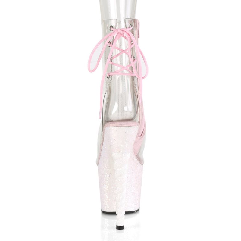 Pleaser Unicorn-1018C Stiefel Damen Weiß | LIAJOYJZI