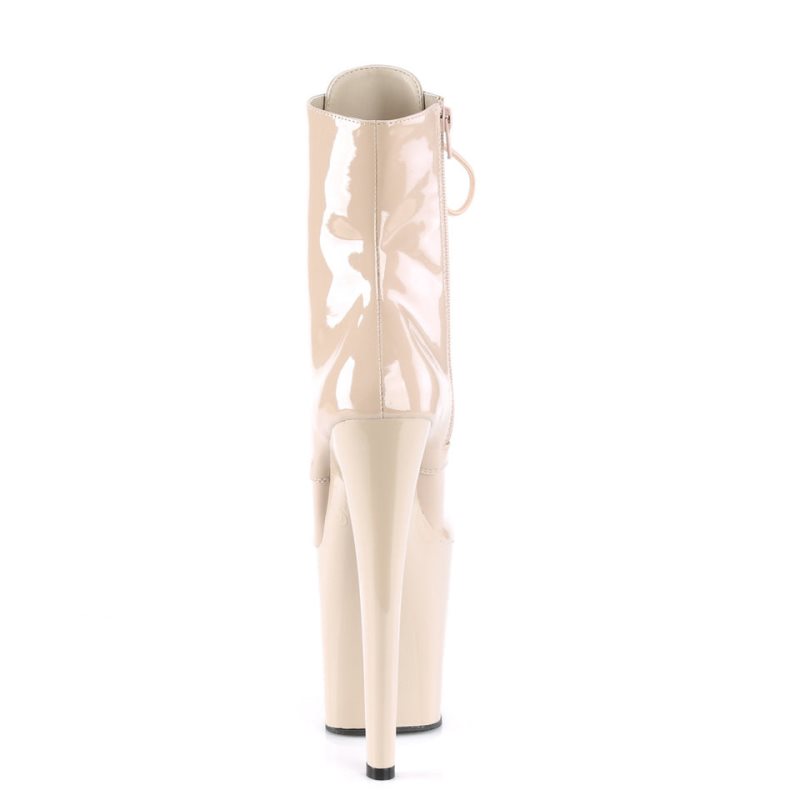 Pleaser Xtreme-1020 Stiefel Damen Beige | BQXIZGQJD